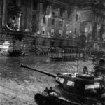 IS-2 on the street of the Berlin, 1945