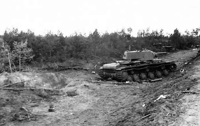Abandoned KV-1 tank 1941 Operation Barbarossa