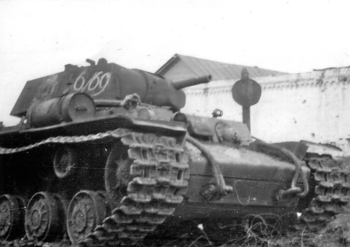 KV-1 tank with marking 6/69
