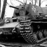 Tank KV-1 model 1941 of the 12. Panzer-Division