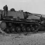 German KV-1 and Marder III of unknown Wehrmacht unit