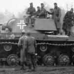 KV-1 tank in german service with balkenkreuz