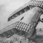 KV-1 tank upside down