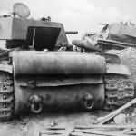 KV1 tanks model 1940 – rear view