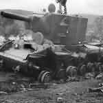 Destroyed Russian KV-2 Tank