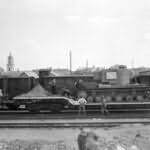 German KV-2 zBV 66 on the Baranovichi railway station