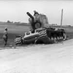 KV-2 (KW-2) tank abandoned by the Red Army