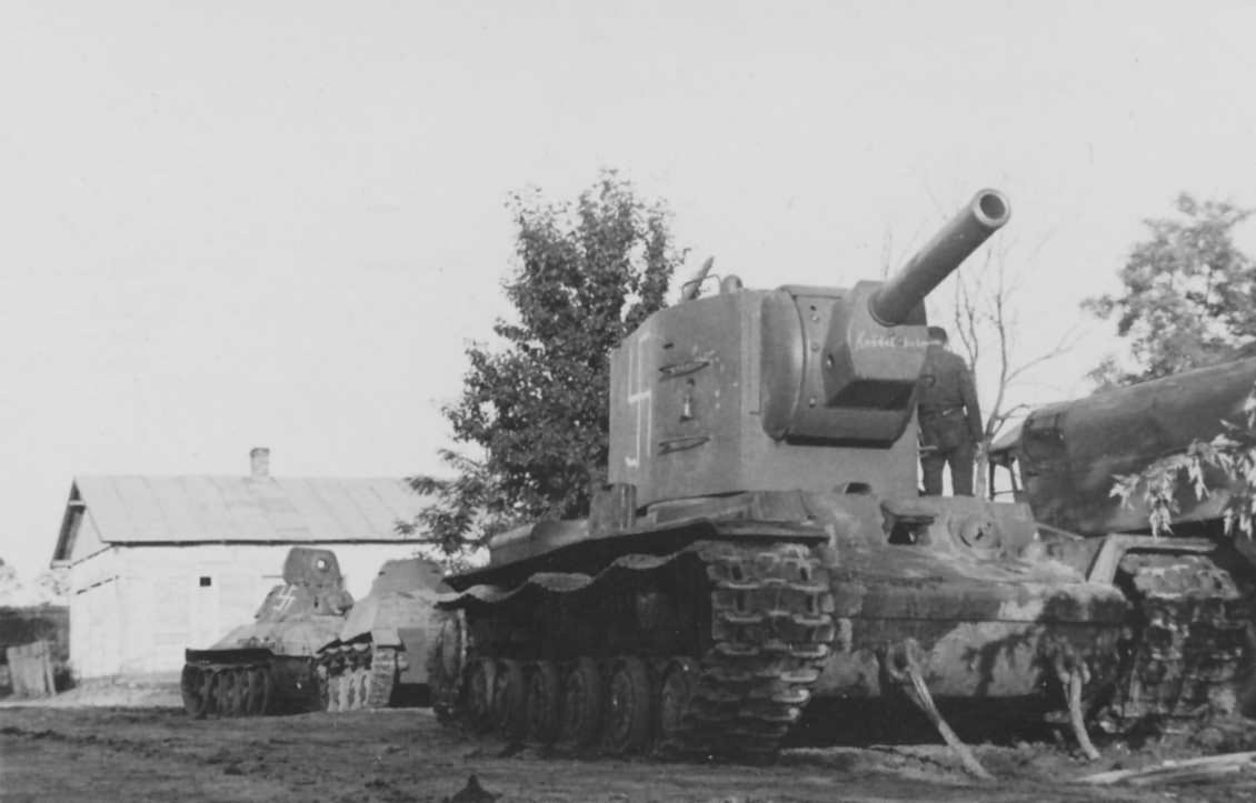 captured KV2 heavy tank