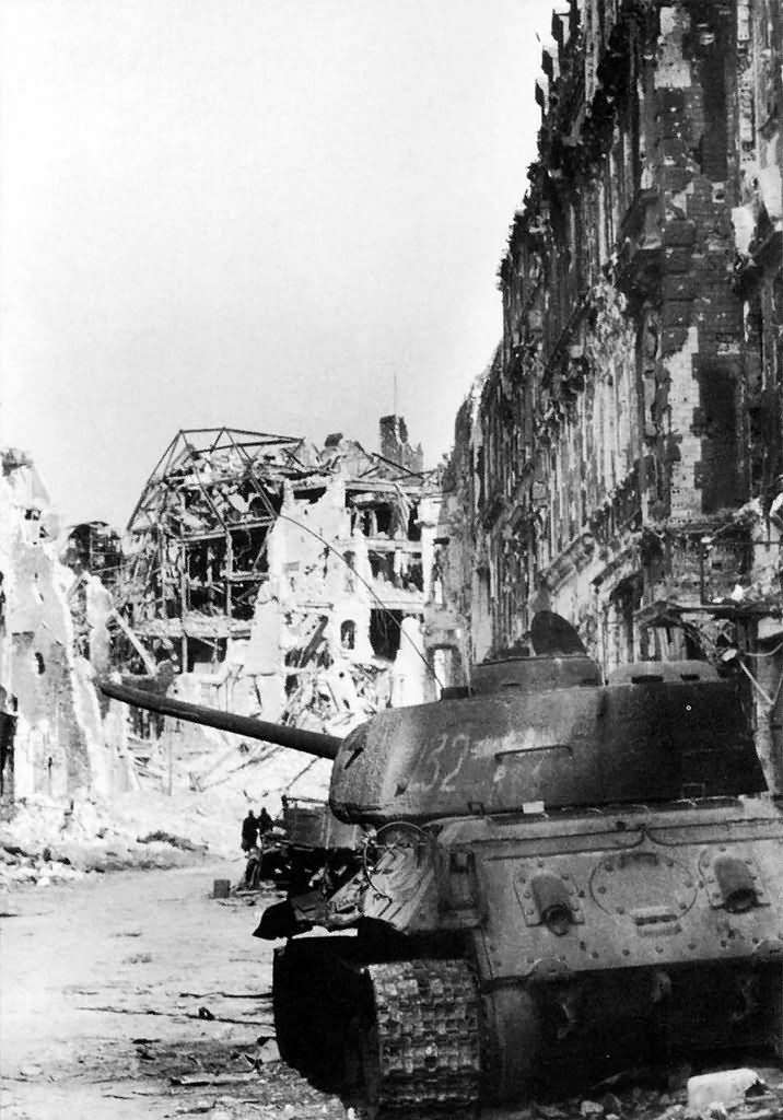 T-34-85 code 232 in Berlin, 1945
