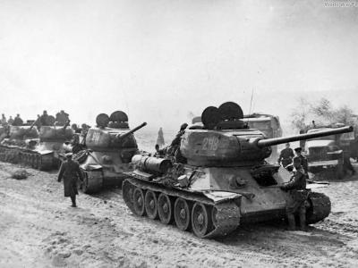 T-34-85 of the 7th Tank Corps Germany April 1945