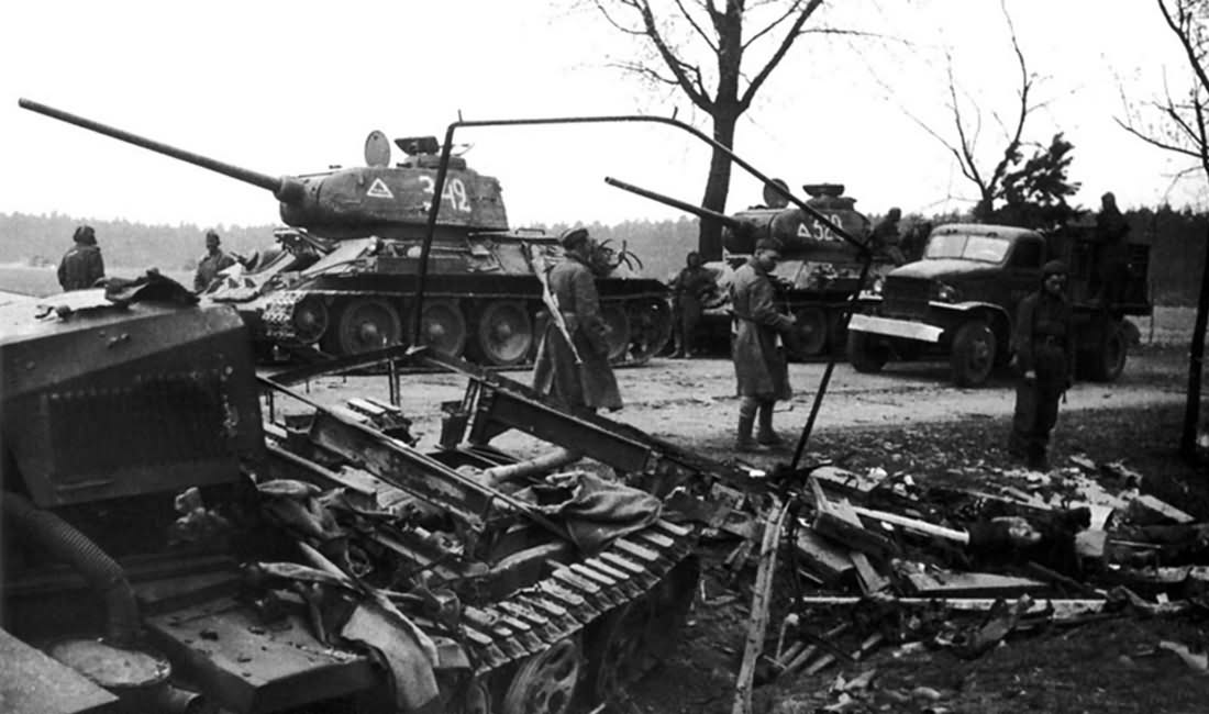 T-34-85 of the 9th Tank Corps, Germany 1945