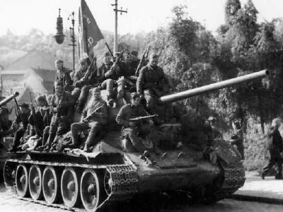 T-34/85 tank armed with the 85 mm gun