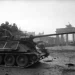 T-34-85 code 235 with bedspring armor Berlin 1945