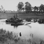T-34-85 tanks fording