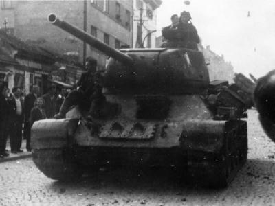 T-34-85 of the 36th Guards tank brigade Yugoslavia 1944