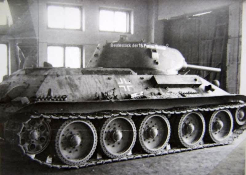 Tank T-34 76 model 1940 of 16th Panzer Division
