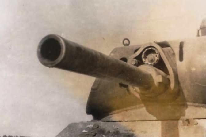 Detail of the turret of Tank T-34