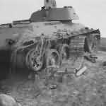 This T-34 76 was destroyed at the beginning of the Russian campaign