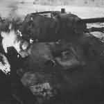 Burning T-34 tank 52