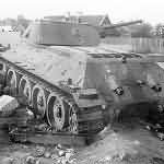 T-34 model 1941 tank destroyed 53