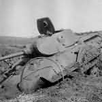 T-34 model 1940 tank destroyed