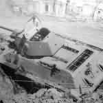 destroyed T-34 tank