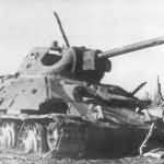 knocked out T-34 tank 57