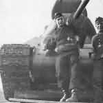 T-34 tank and Wehrmacht soldiers 25