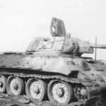 T-34 tank turret with additional armor