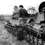 Abandoned T-34 and T-70 tanks