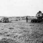 T-34 and KV-1 tanks 96