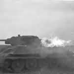 Burning T-34 tank 3