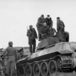 Captured T-34 with crew