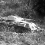 Abandoned tank T-34 early 4