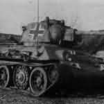 T-34/76 (model 1943) tank in german Wehrmacht service