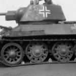 T-34/76 tank in german Wehrmacht service side