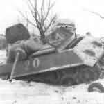 T-34/57 ehite 20 with ZIS-4, near town of Kalinin 1941