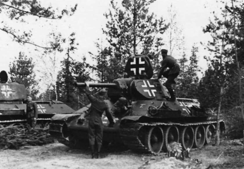T-34 tanks in german Wehrmacht service 34
