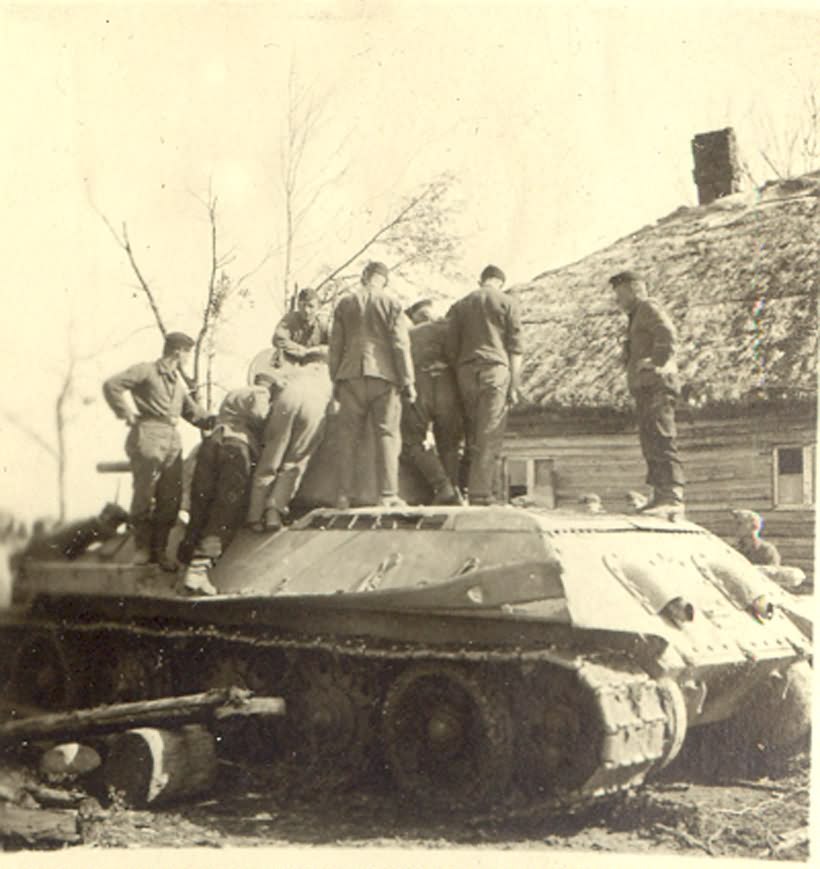 Captured T-34/76 tank