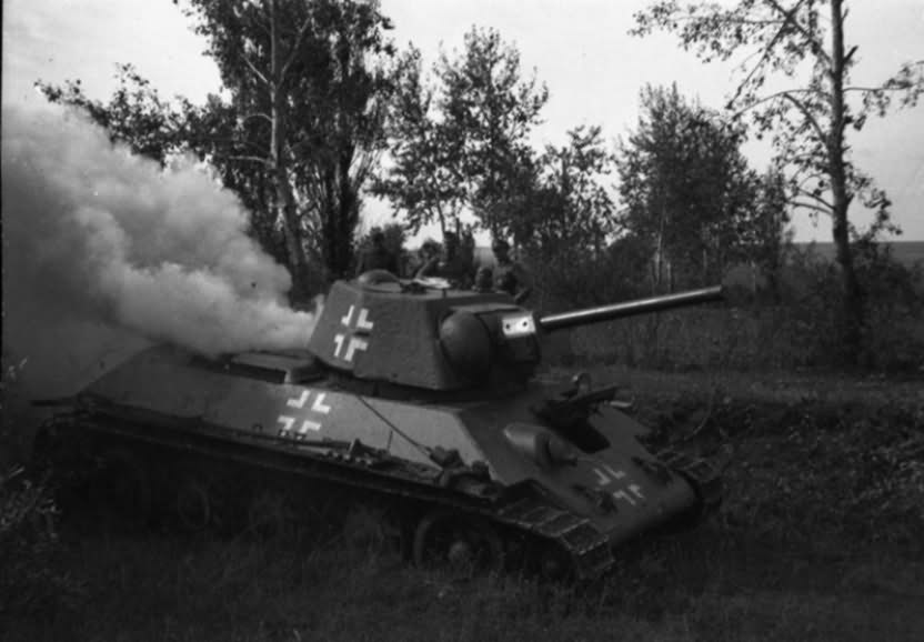 T-34 tank in german service hex 183