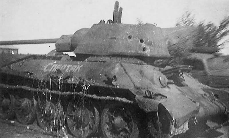 T-34/76 tank with Hexagonal Turret named Spartak