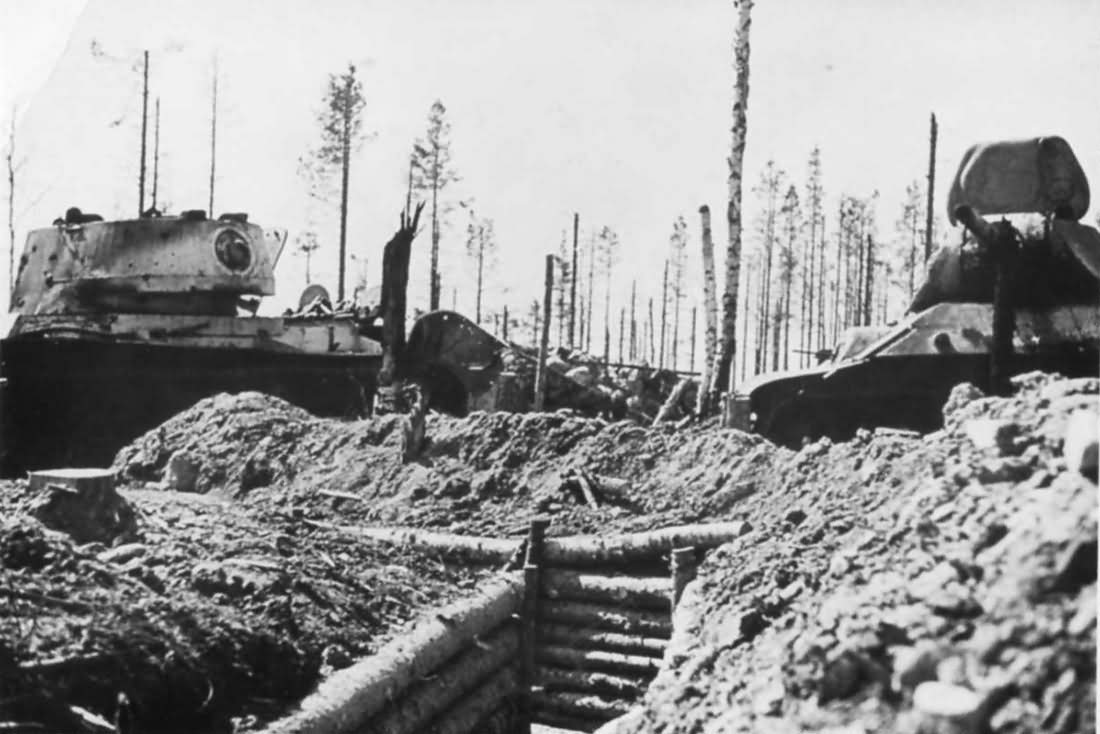 T-34 and KV-1 tanks