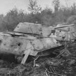 T-34/76 tanks in mud