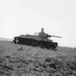 T-34 tank and grave
