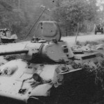 abandoned soviet tank T-34/76 mod 1941