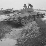 abandoned soviet tanks T-34/76 mod 1941