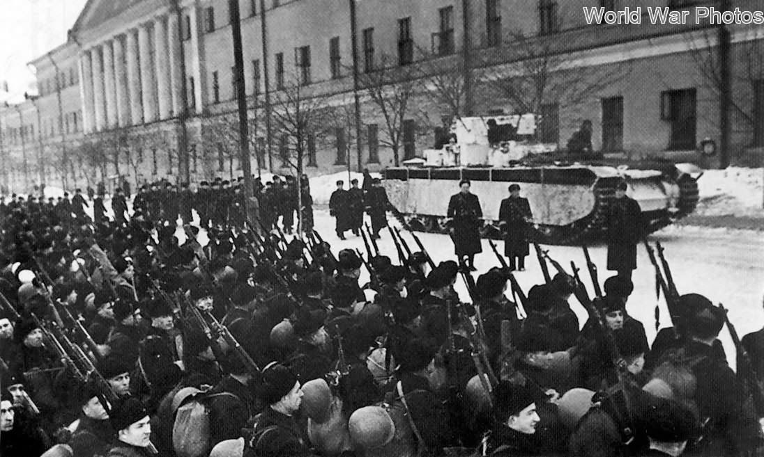 T-35 from the tank regiment of the Academy of Armored Troops Moscow November 1941
