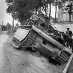 T-35 got stuck in a ditch, Lvov area 1941