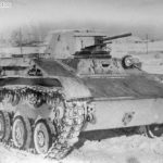 Light tank T-60 winter