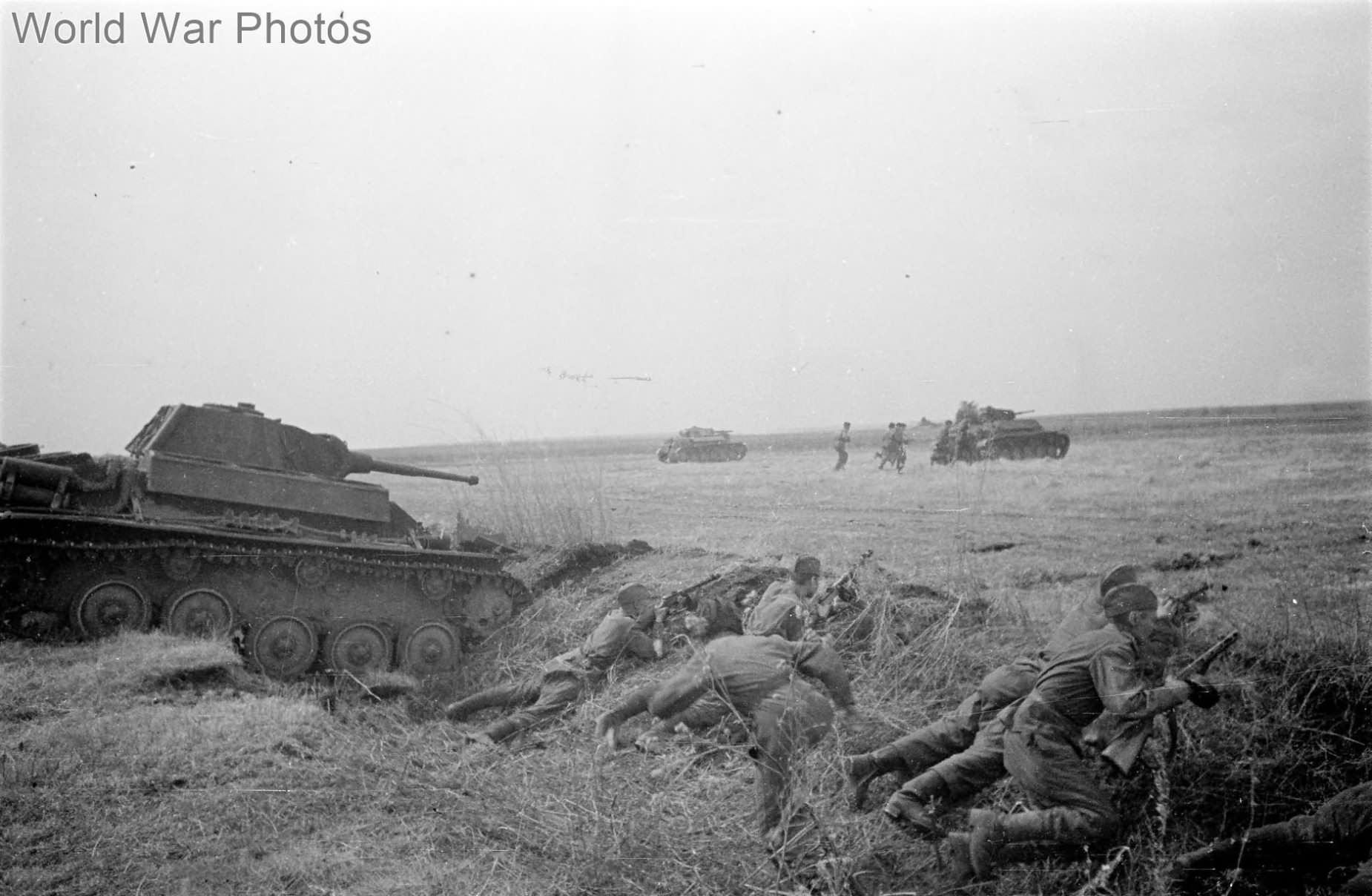 T-70 and Troops of the 5th Guard Tank Corps